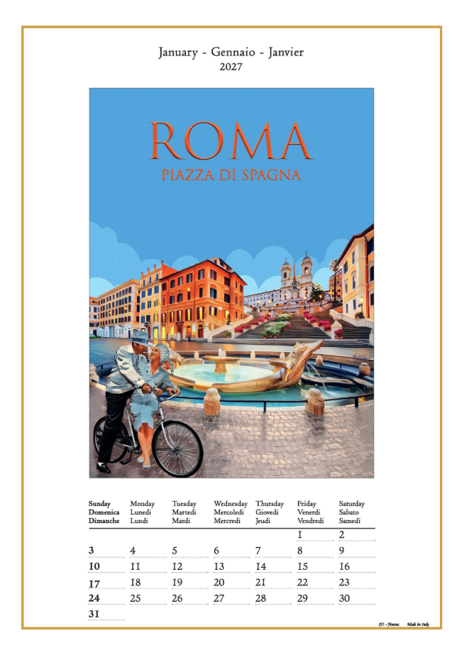 IFI 2027 Art Calendar - Medium - Roma
