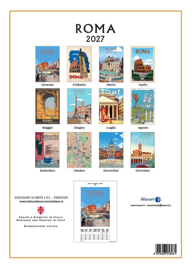 IFI 2027 Art Calendar - Medium - Roma