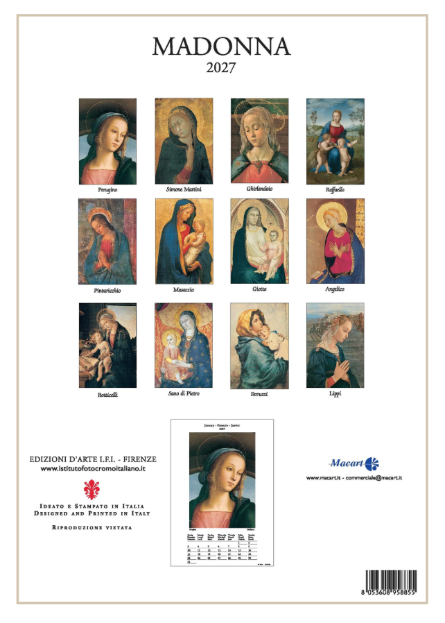 IFI 2027 Art Calendar - Medium - Madonna