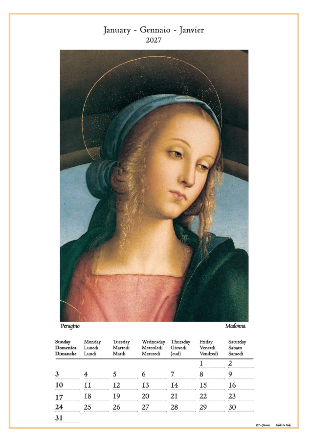 IFI 2027 Art Calendar - Medium - Madonna