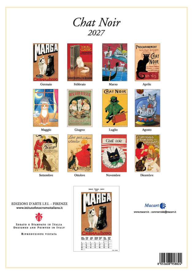 IFI 2027 Art Calendar - Medium - Chat Noir