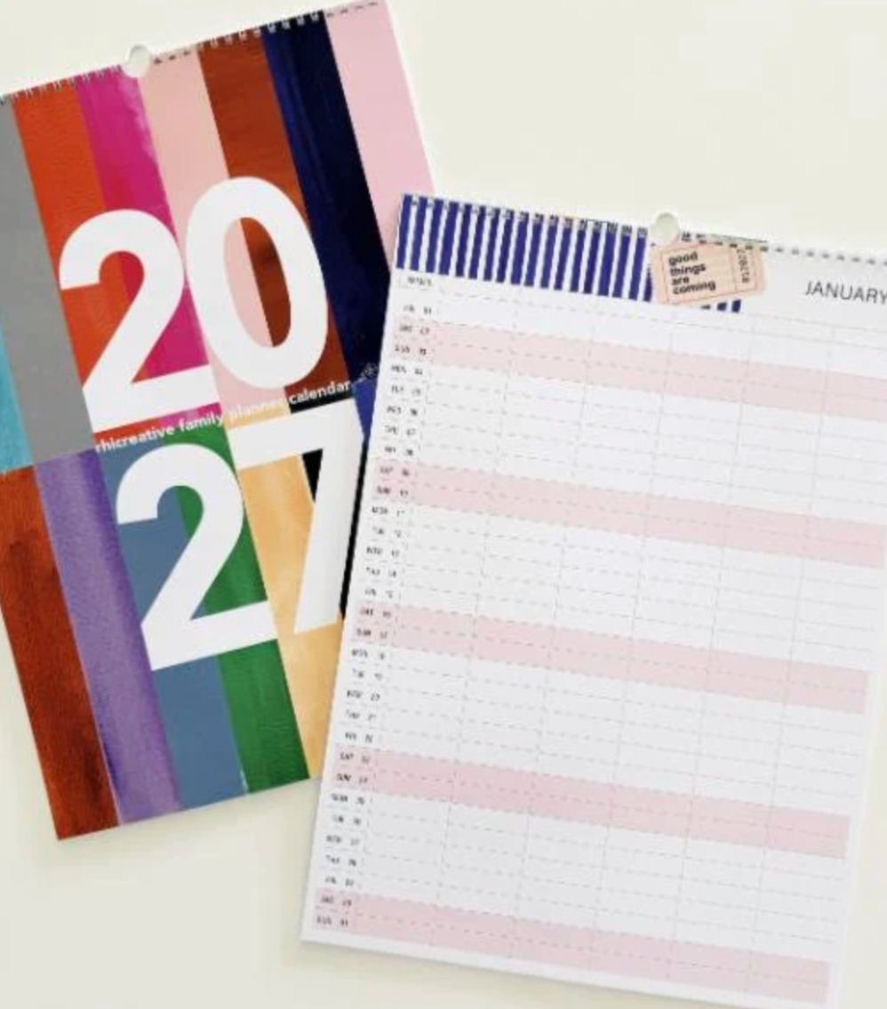 Rhicreative 2027 Family Wall Calendar