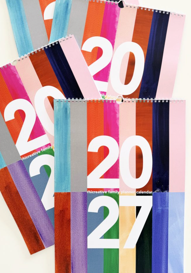 Rhicreative 2027 Family Wall Calendar
