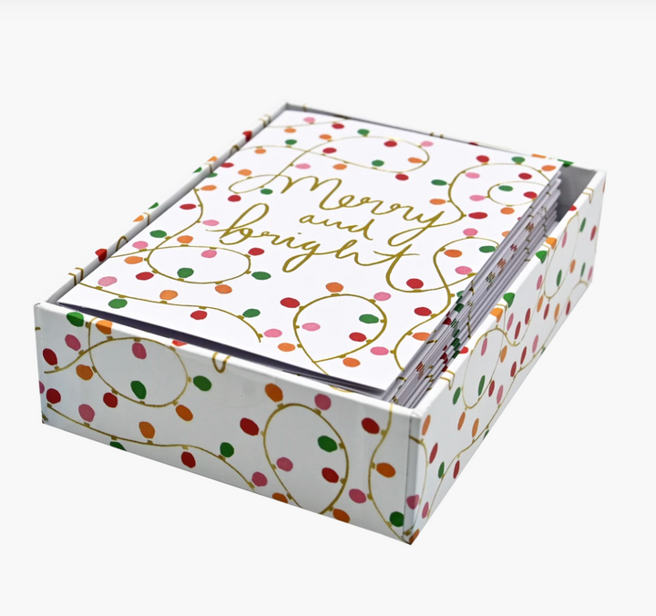 Mini Boxed Christmas Cards - Merry And Bright