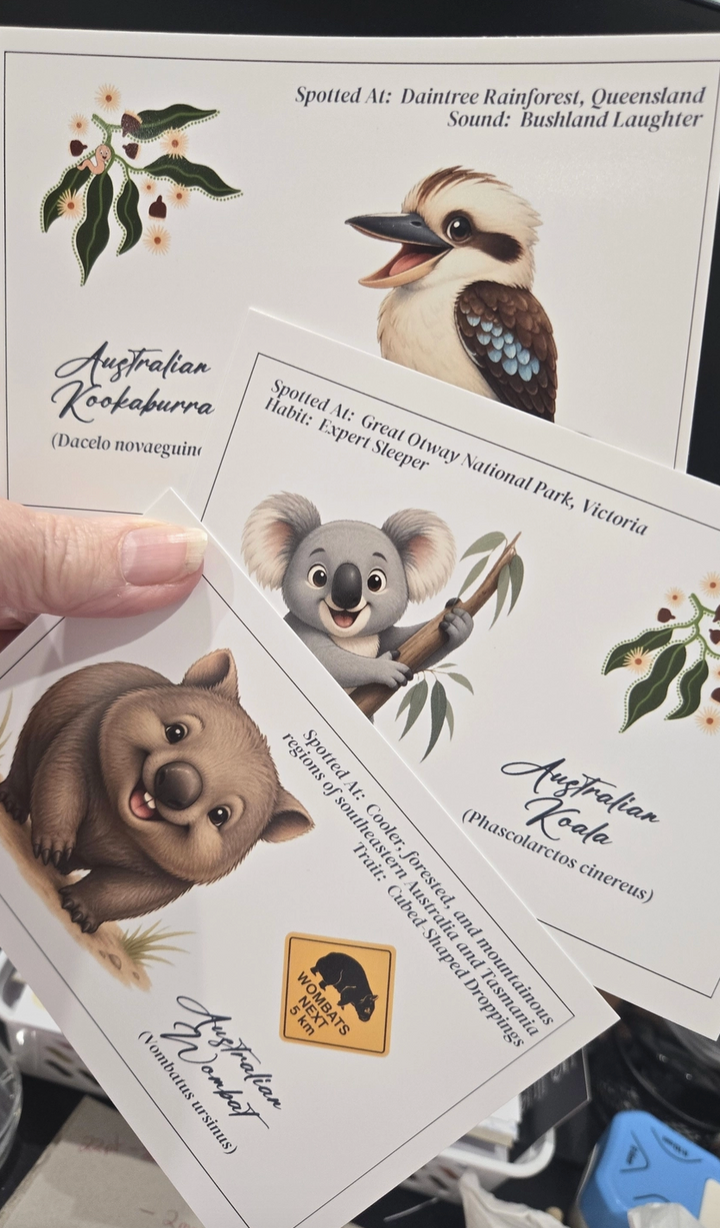 Willow & Leaf - Australia Wildlife Postcard Set