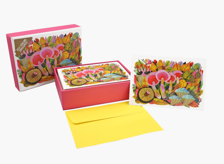Boxed Everyday Note Card - Mushroom Medley