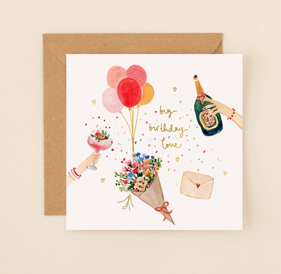 Louise Mulgrew Foil Card - Big Birthday Love