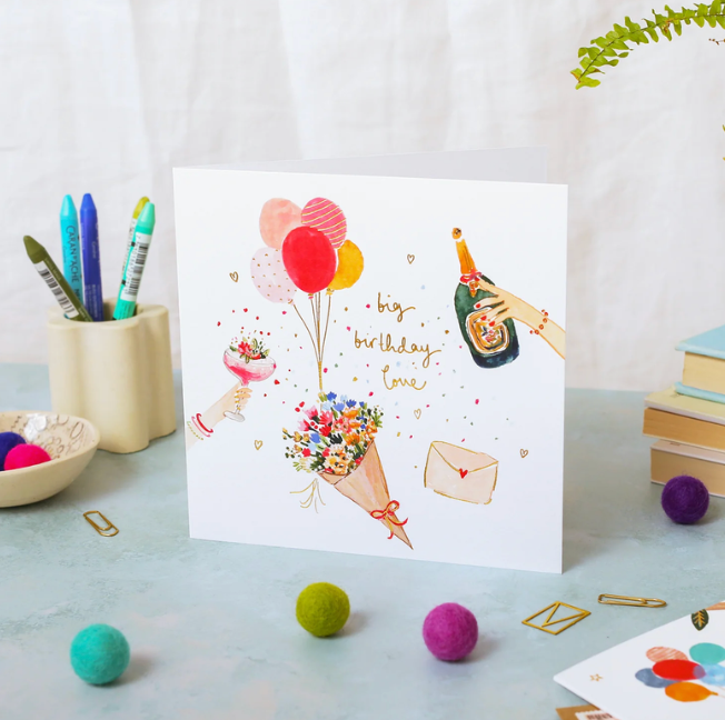Louise Mulgrew Foil Card - Big Birthday Love