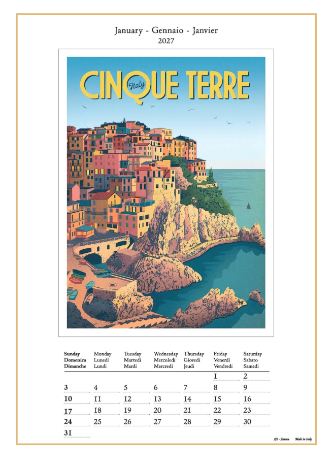 IFI 2027 Art Calendar - Medium - Vacanze Italiane