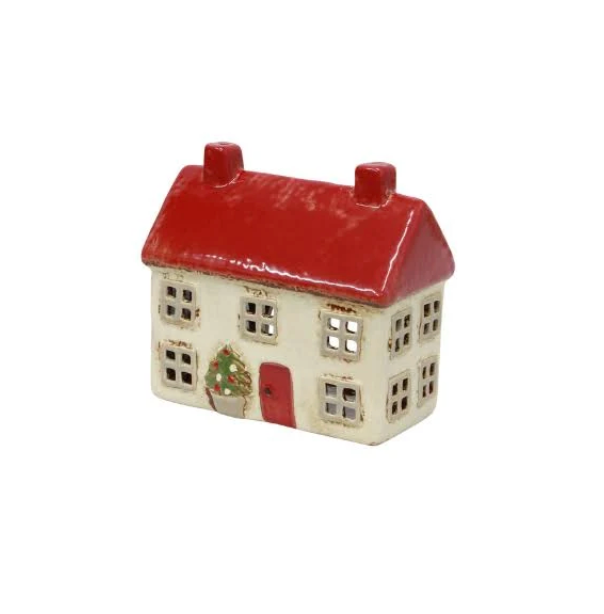 Alsace Tea Light Cottage Christmas Stone