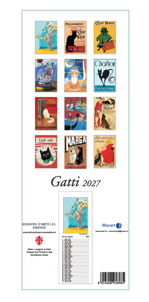 IFI 2027 Slim Calendar - Gatti
