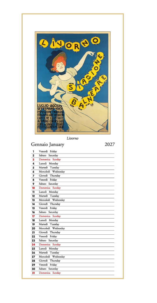 IFI 2027 Slim Calendar - Toscana