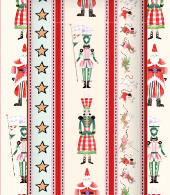 Tissue Paper (4 Sheets) - Nutcracker Stripe