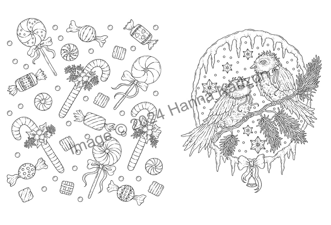 Hanna Karlzon - Merry Christmas Colouring Book