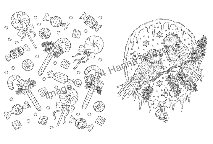 Hanna Karlzon - Merry Christmas Colouring Book