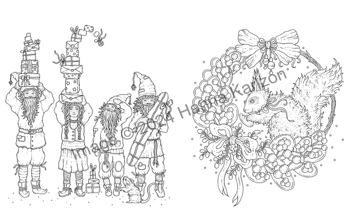 Hanna Karlzon - Merry Christmas Colouring Book