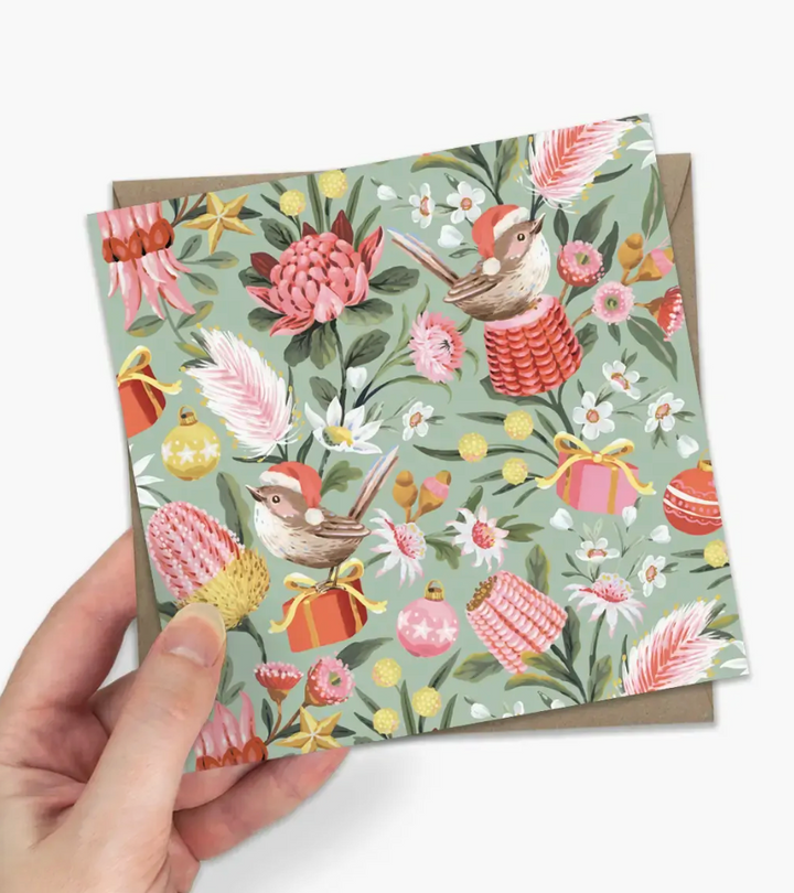 Earth Greetings - Boxed Christmas Cards - Festive Wrens