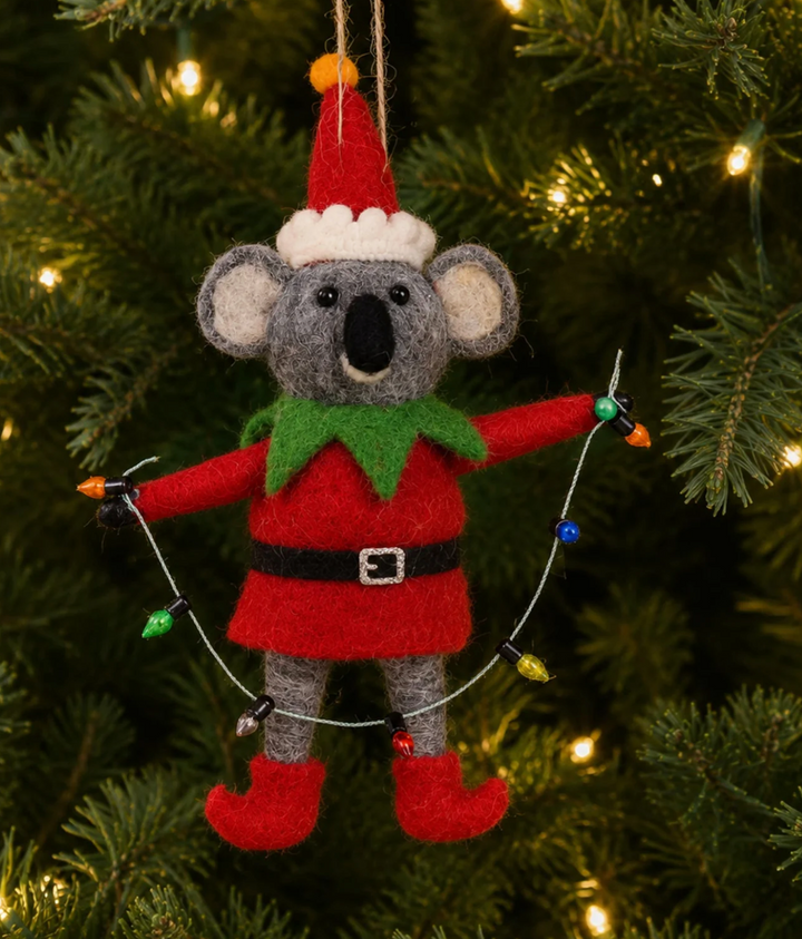 Felt Ornament - Elf Koala