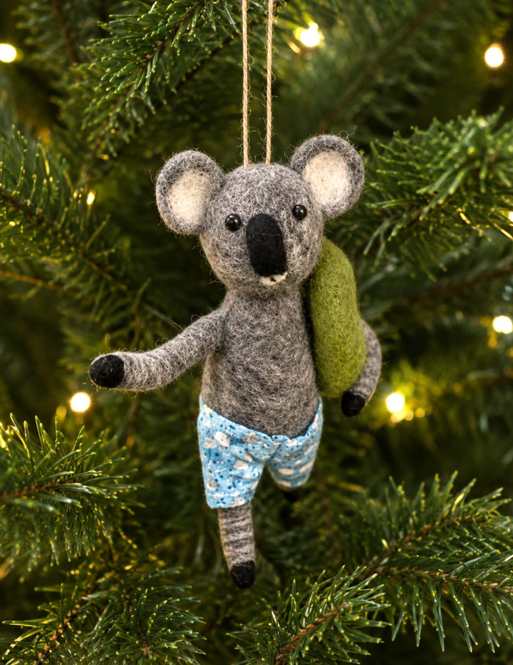 Felt Ornament - Koala Swimmer