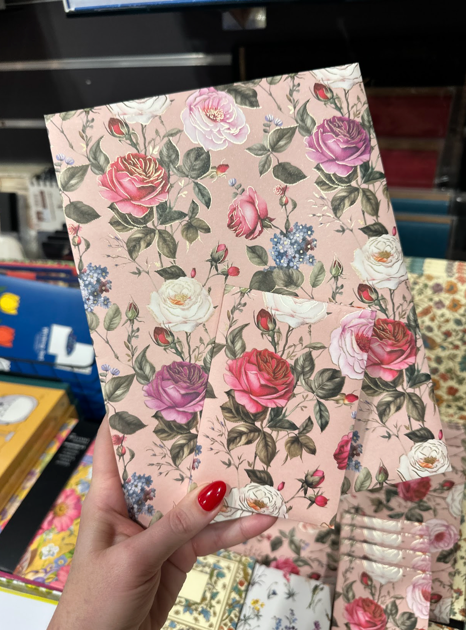 Kartos Small Writing Set with Envelopes - Rose