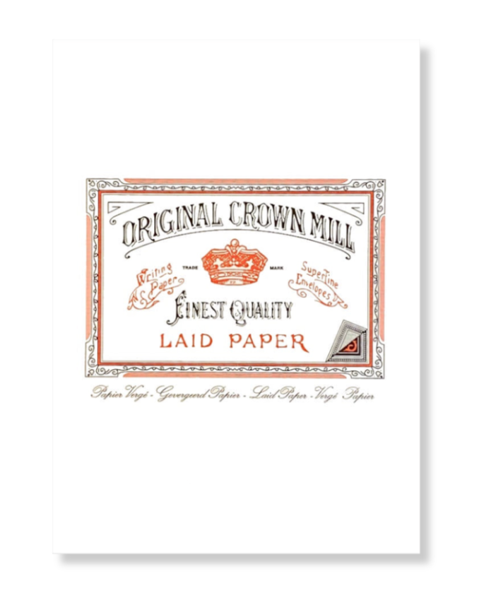 Original Crown Mill Laid Paper Writing Pad 50 Sheets – A5 White