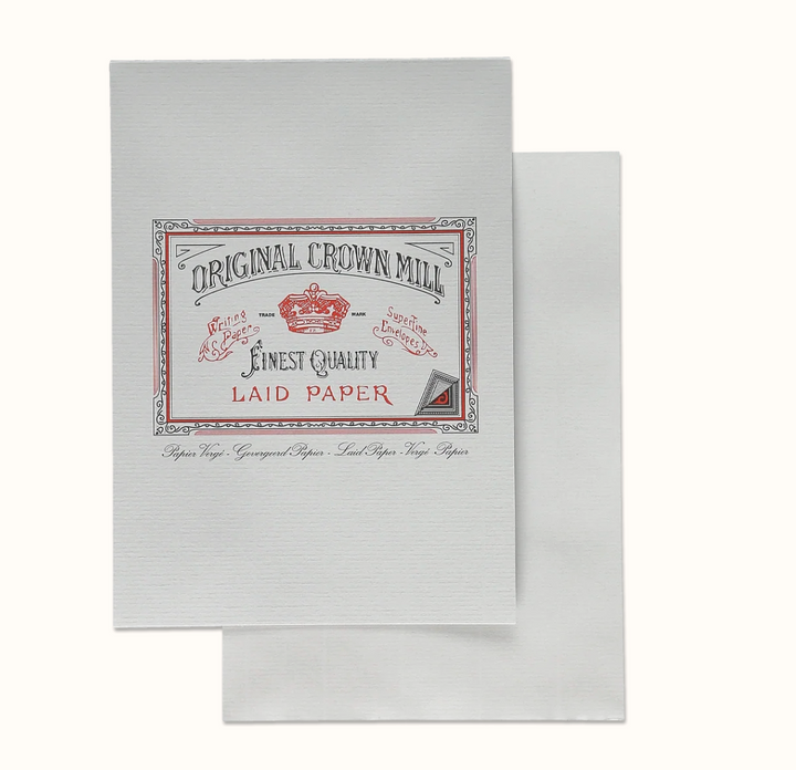 Original Crown Mill Laid Paper Writing Pad 50 Sheets – A4 Grey