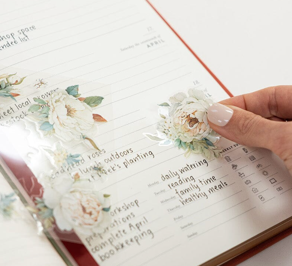 Bespoke 2027 Desktop Linen Bound Planner - Antique Copper
