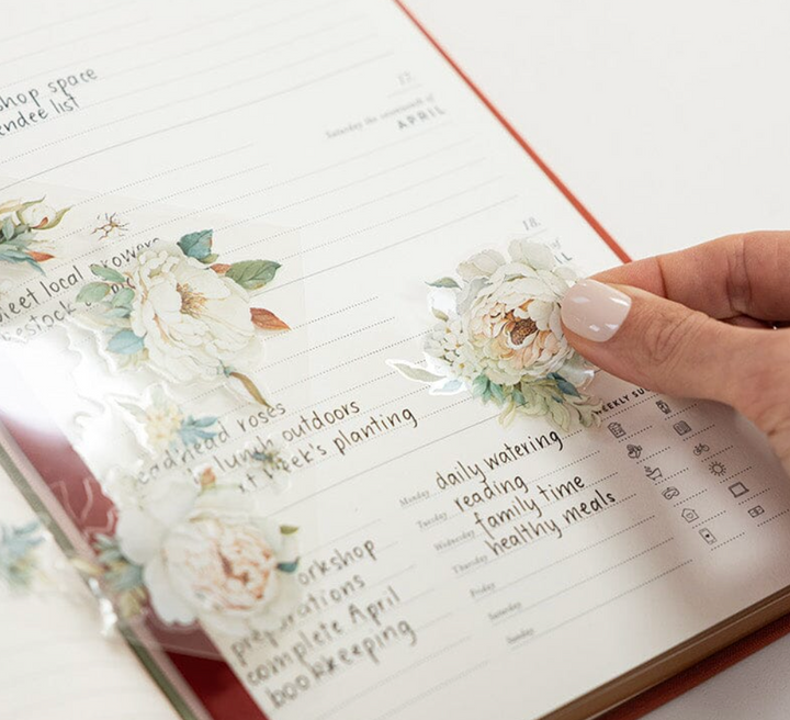 Bespoke 2027 Desktop Linen Bound Planner - Antique Copper