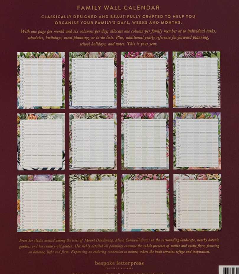 Bespoke 2027 Family Wall Calendar