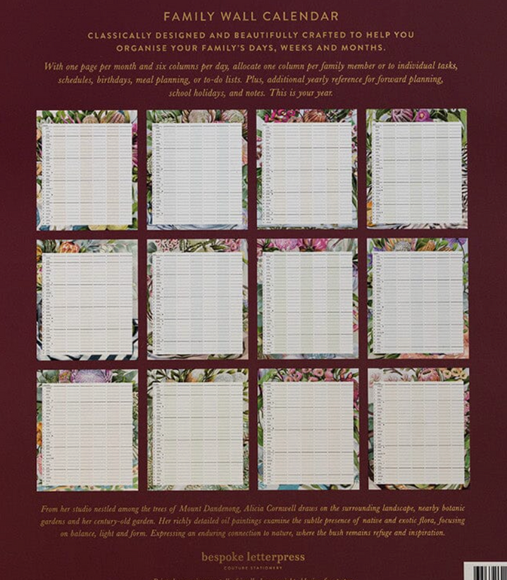 Bespoke 2027 Family Wall Calendar