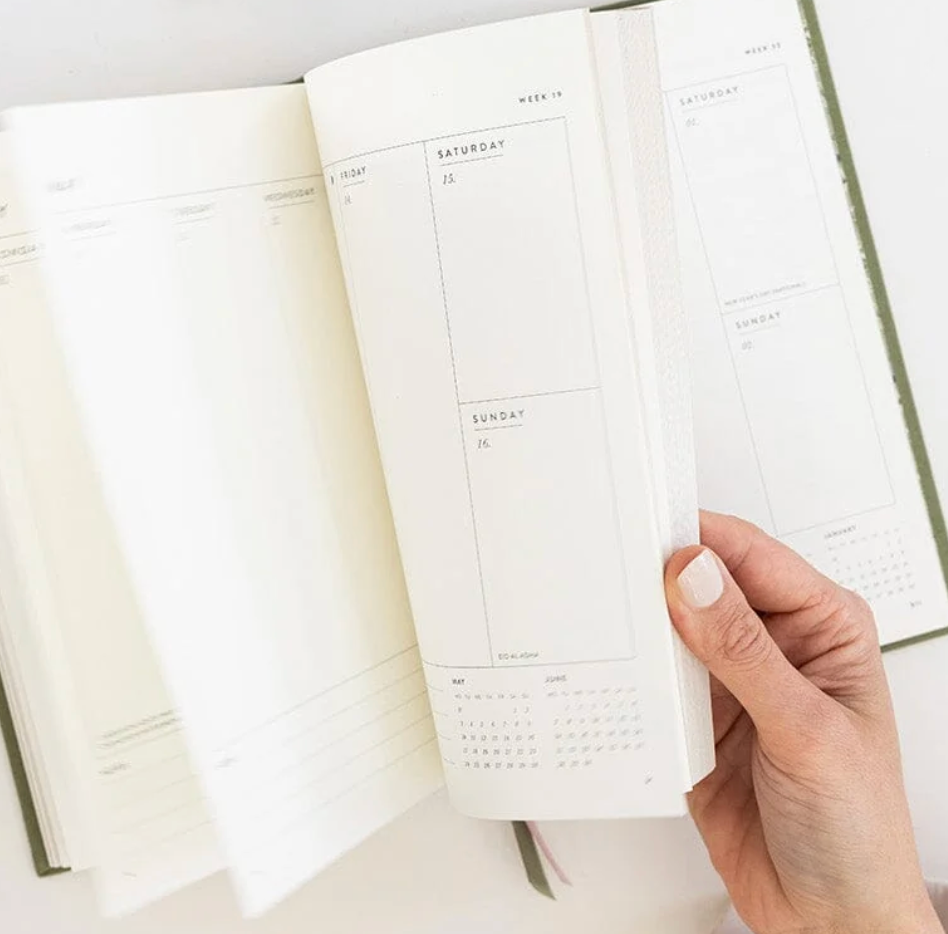 Bespoke 2027 Petite Vertical Planner - Laurel Green