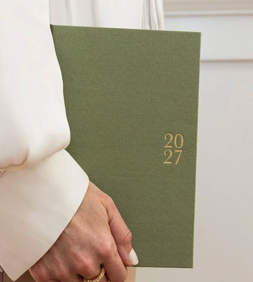 Bespoke 2027 Petite Vertical Planner - Laurel Green
