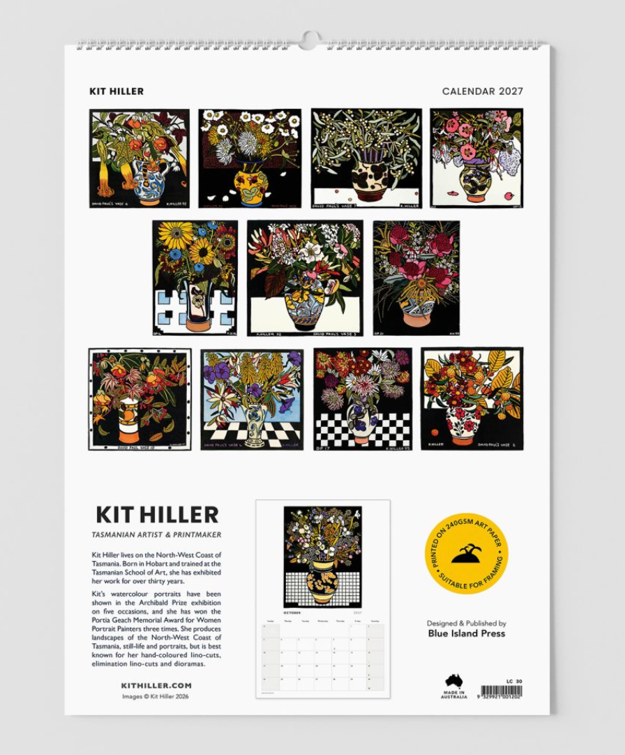 2027 Large Wall Calendar - Kit Hiller