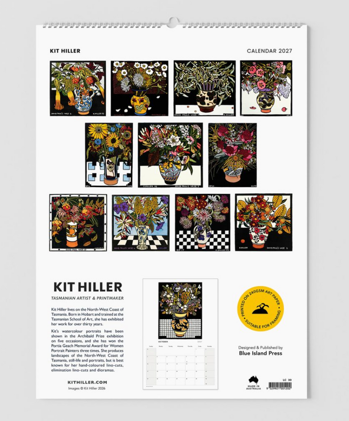 2027 Large Wall Calendar - Kit Hiller