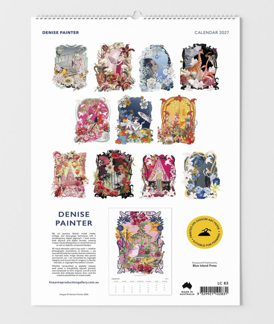 2027 Large Wall Calendar - Denise Painter