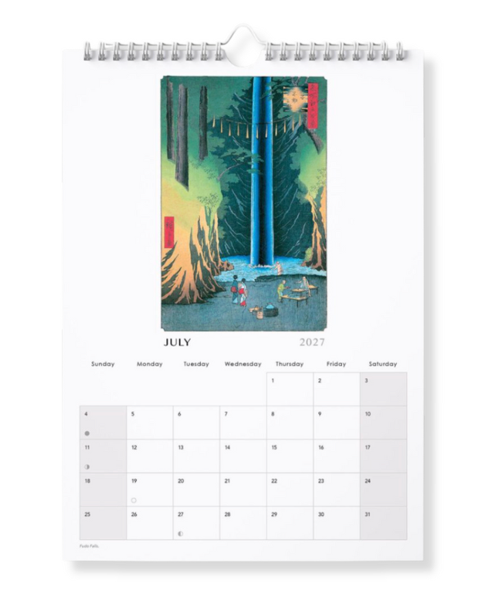 2027 Large Wall Calendar - Japanese Woodblock Prints