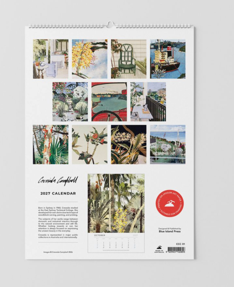 2027 Large Wall Calendar - Cressida Campbell