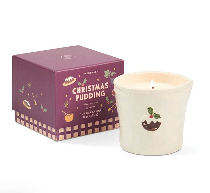 Bistro Ceramic Candle Christmas Pudding - Fruit & Spices