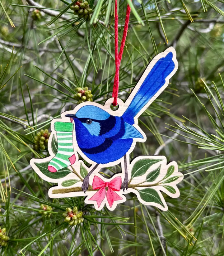 Earth Greetings - Christmas Decoration - Splendid Fairy Wren
