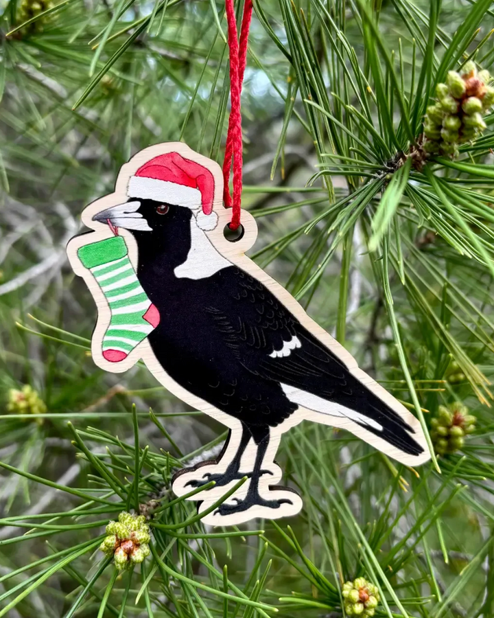 Earth Greetings - Christmas Decoration - Australian Magpie