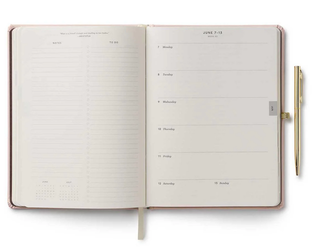 2027 Rifle Paper Weekly Planner - Cloth Cover with Pen - Paisley