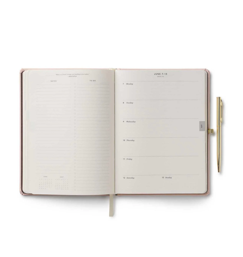 2027 Rifle Paper Weekly Planner - Cloth Cover with Pen - Paisley