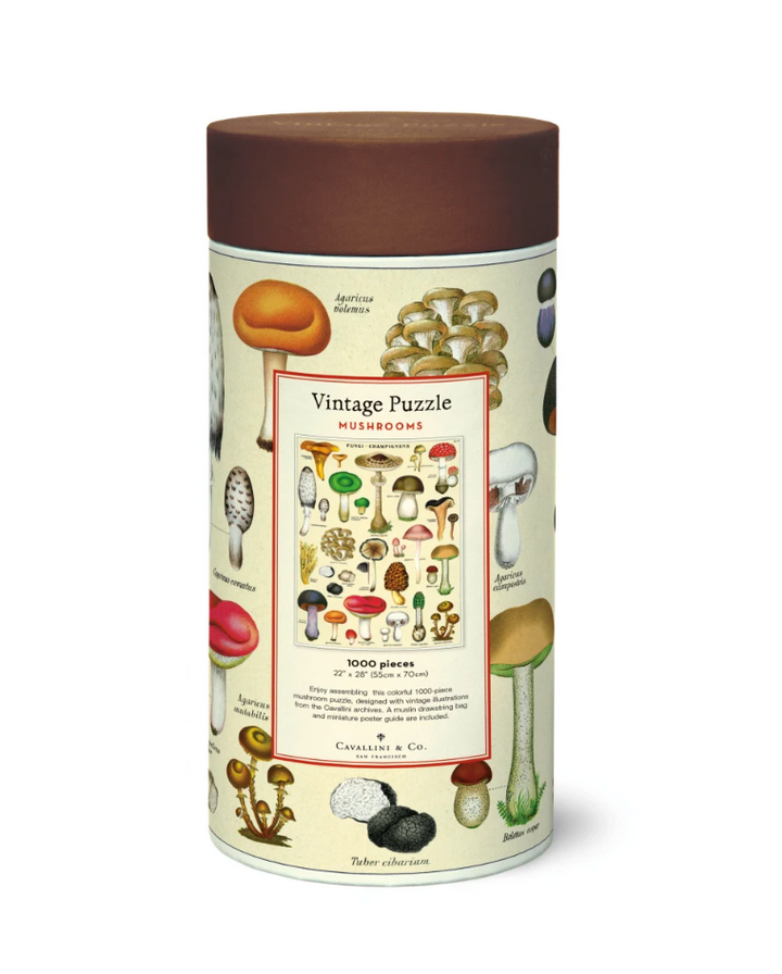 Cavallini & Co. 1000 Piece Puzzle - Mushrooms
