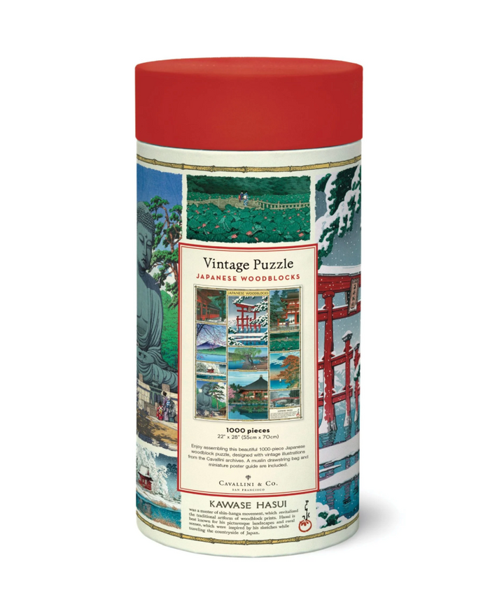 Cavallini & Co. 1000 Piece Puzzle - Japanese Woodblocks