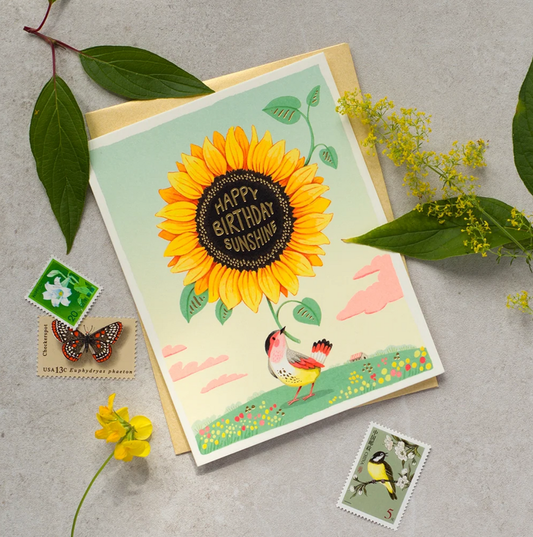 JooJoo Paper Card - Sunflower Birthday