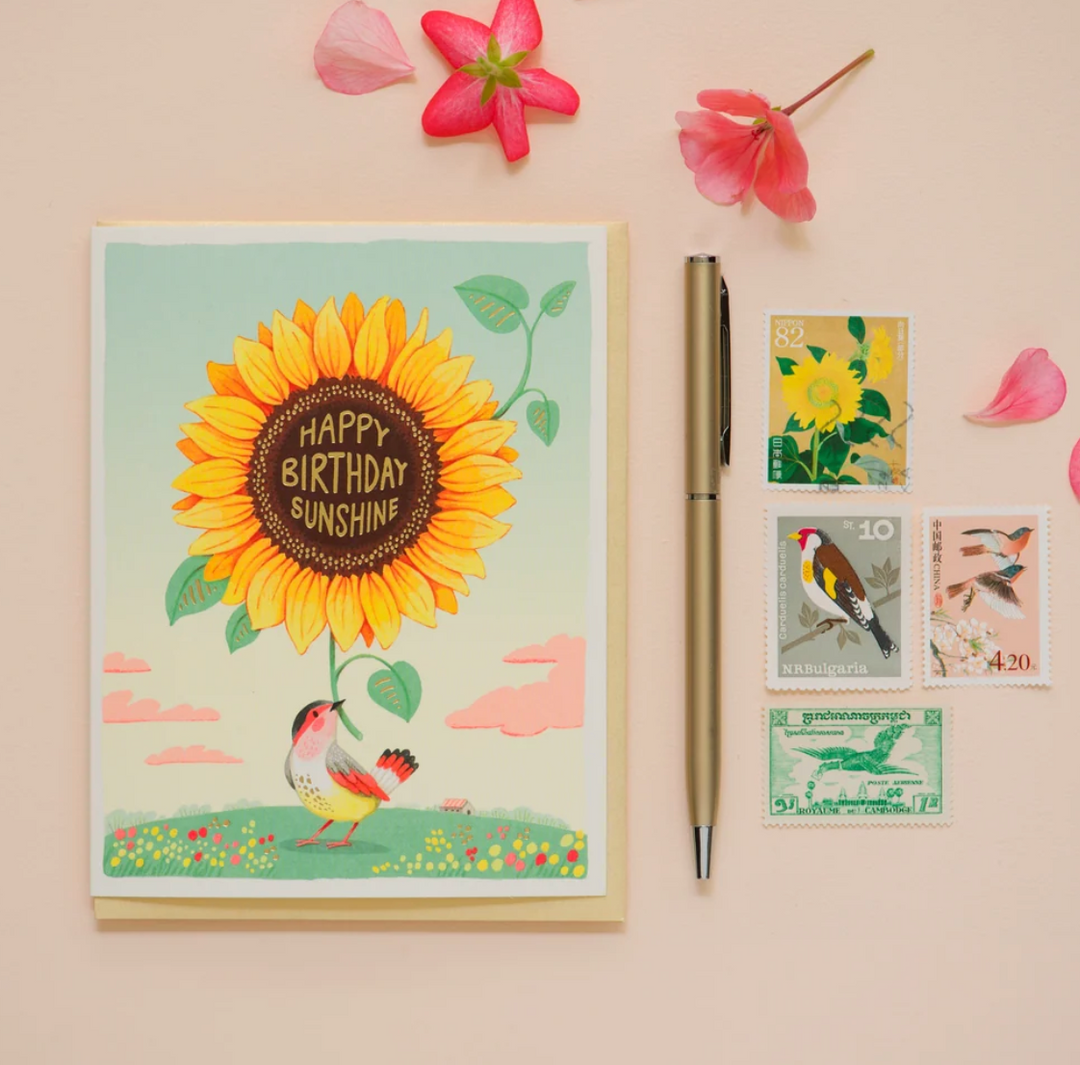 JooJoo Paper Card - Sunflower Birthday
