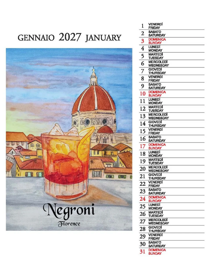 IFI 2027 Desk Calendar - Drink