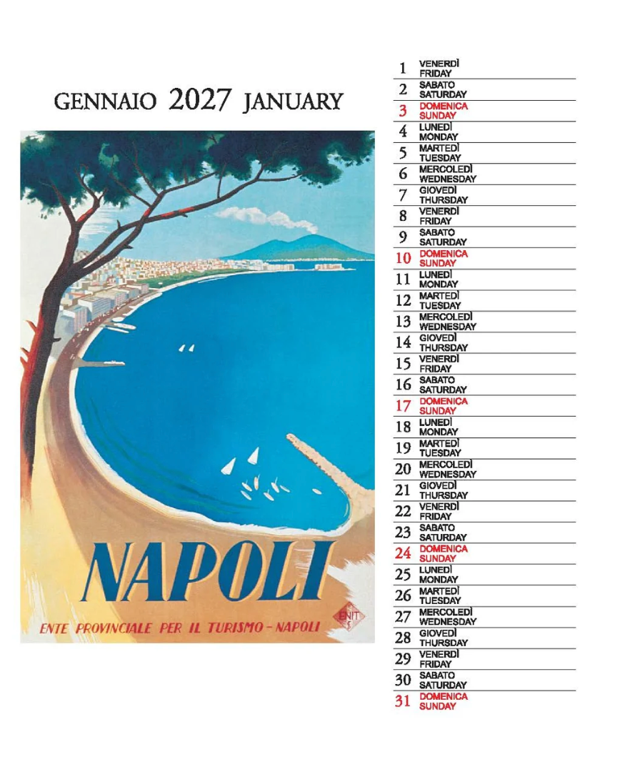 IFI 2027 Desk Calendar - Italia