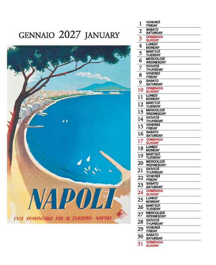 IFI 2027 Desk Calendar - Italia