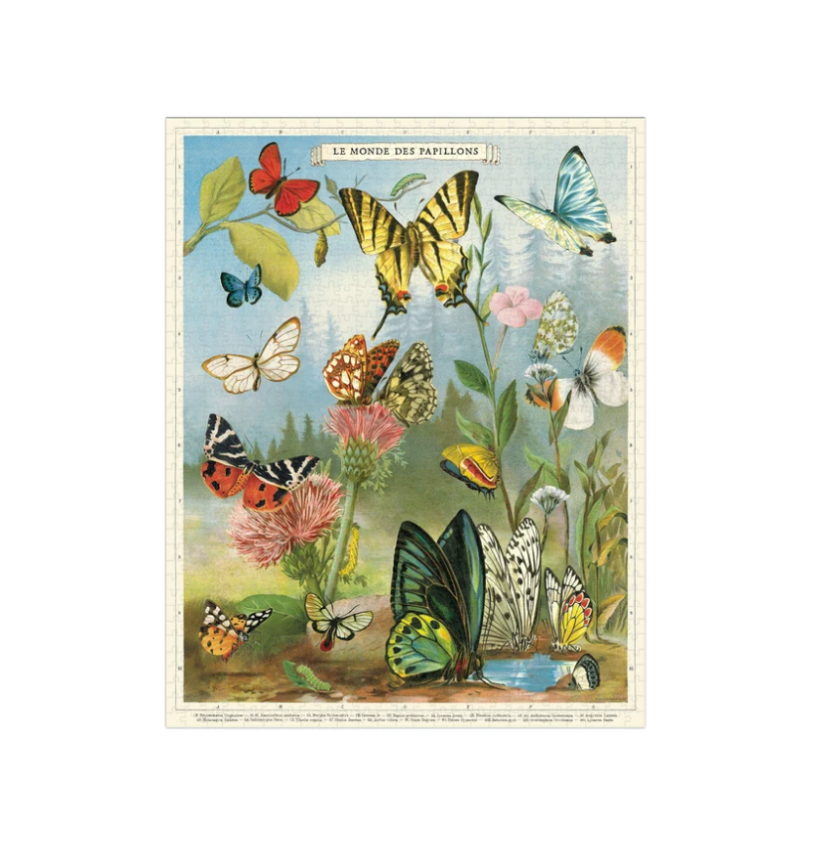 Cavallini & Co. 1000 Piece Puzzle - World of Butterflies